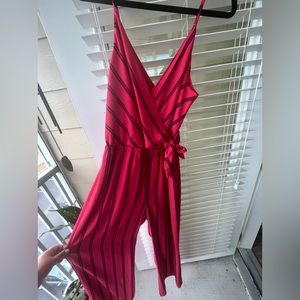 Express deep V jumpsuit